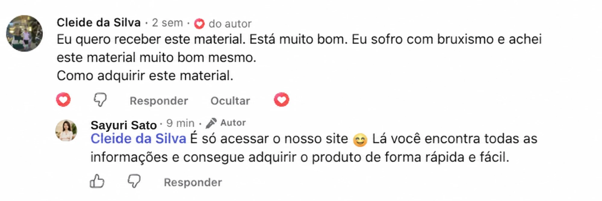 Depoimento de cliente sobre melhora no sono